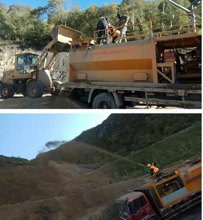 斜坡种草型号喷草机客喷机生产厂家本地厂家